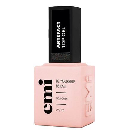 E.MiLac Artefact Top Gel, 9 ml. - топ гел лак