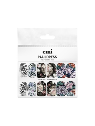 Naildress Slider Design #66 Floristic Print - стикери за нокти