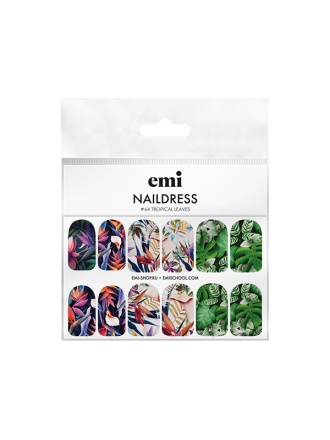 Naildress Slider Design #64 Tropical Leaves - стикери за нокти